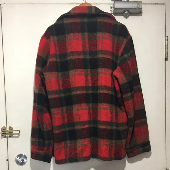 VINTAGE WOOL PLAID SHIRT JACKETS SIZE M - Picture 5 of 6